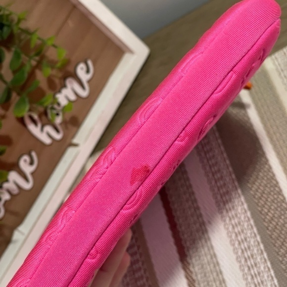 Marc Jacobs pink orange Nylon Embroidered Letter iPad Cover Case (C1) - Picture 4 of 7